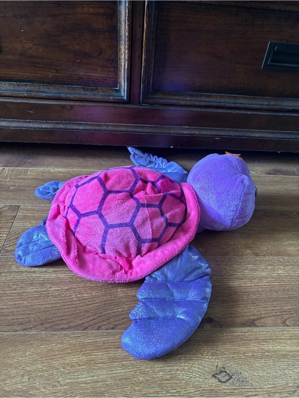 Plush Purple and Pink Sea Turtle Toy